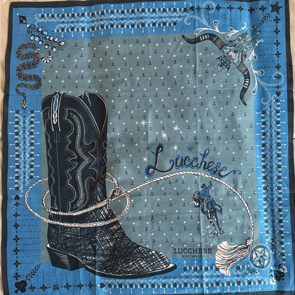 New Lucchese 1883 Bandana Boot Design Dual-size Unisex